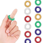 Spiky Sensory Finger Rings set