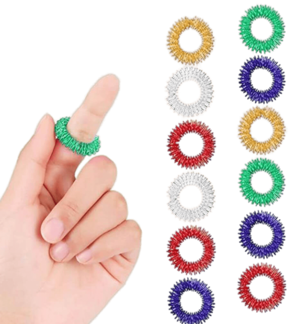 Spiky Sensory finger Massage Rings